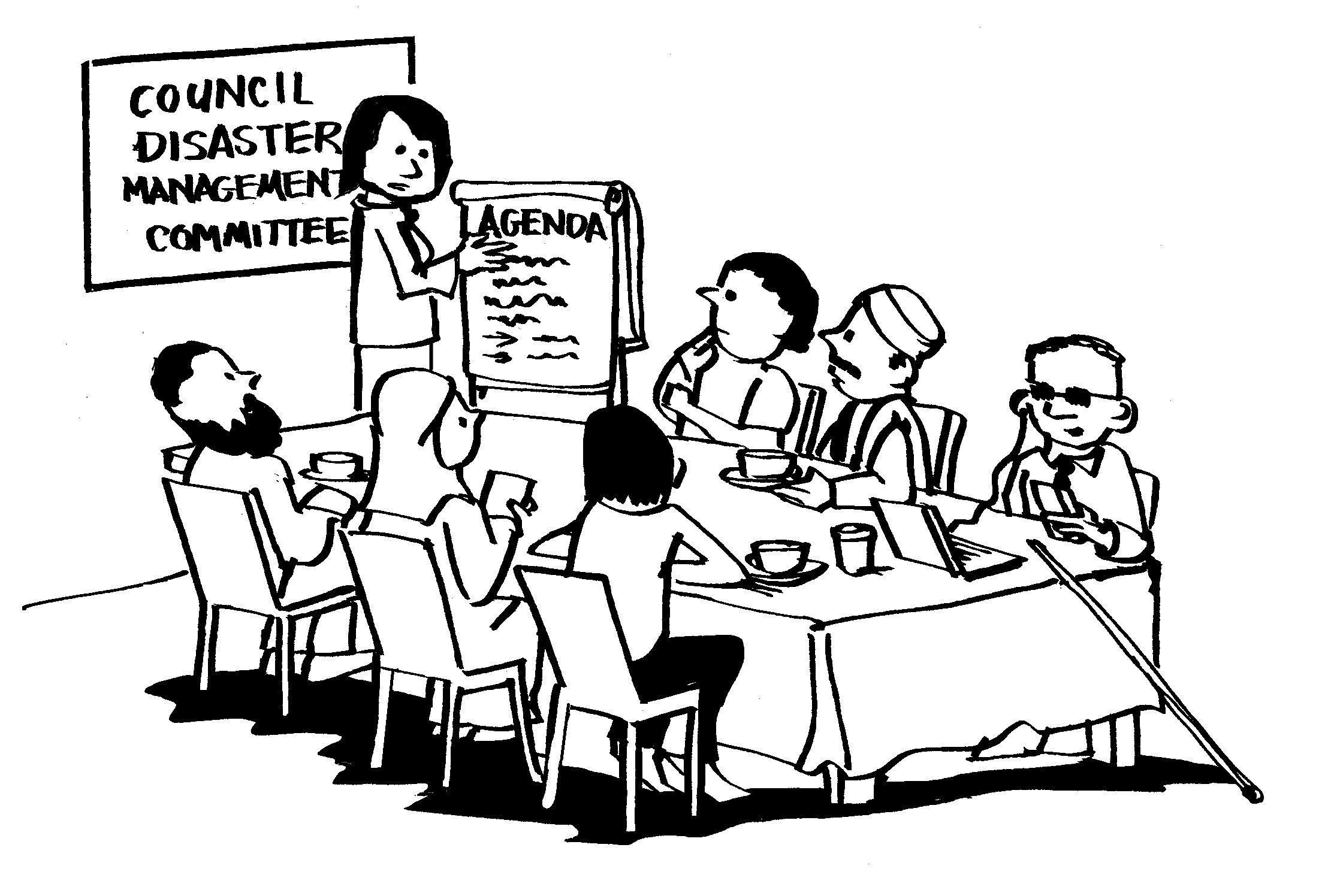 Meeting where there are reasonable accomodation to esnure people with disabilities can participate to the meeting